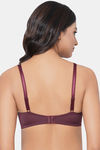 Wacoal Padded Non Wired Medium Coverage Lace Bra - Windsor Wine — thumbnail 4